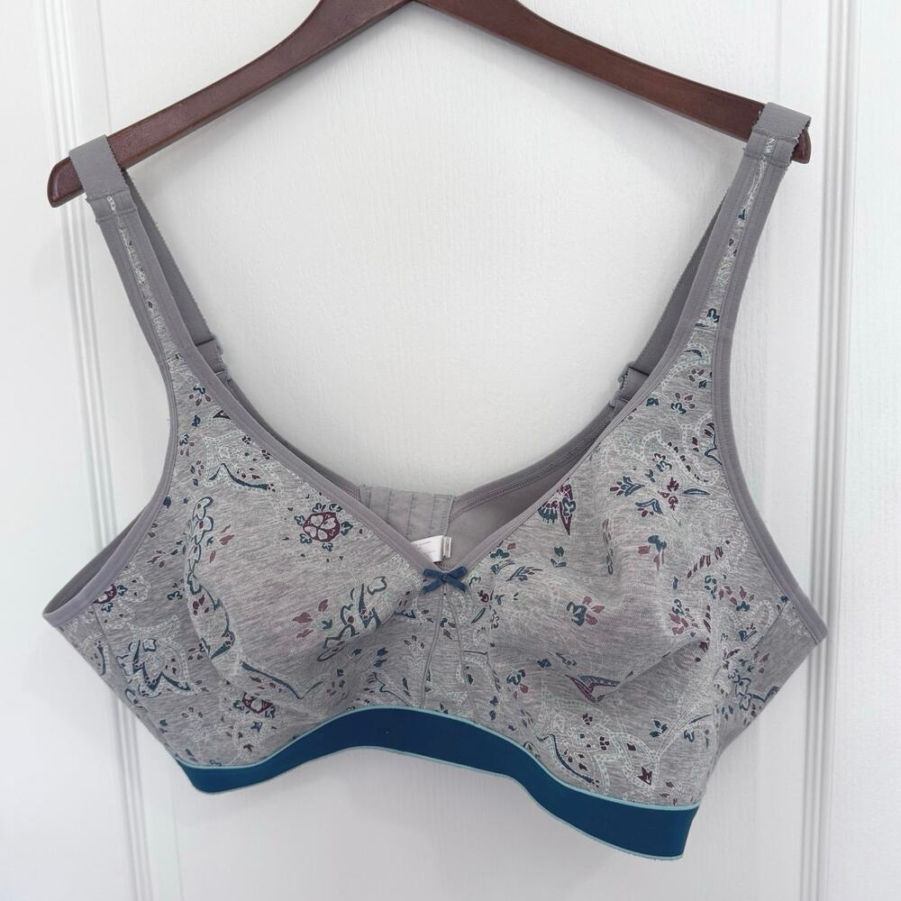 Cacique Women’s 48D Bra Unlined Full Coverage Wireless Adjustable Straps